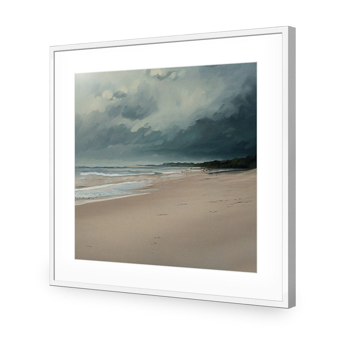 Endless Beach - Wall Art Designs - WH_1136_AS_Q CAF_AP - 030 - MAT_37x37_S - 2538 - WHT