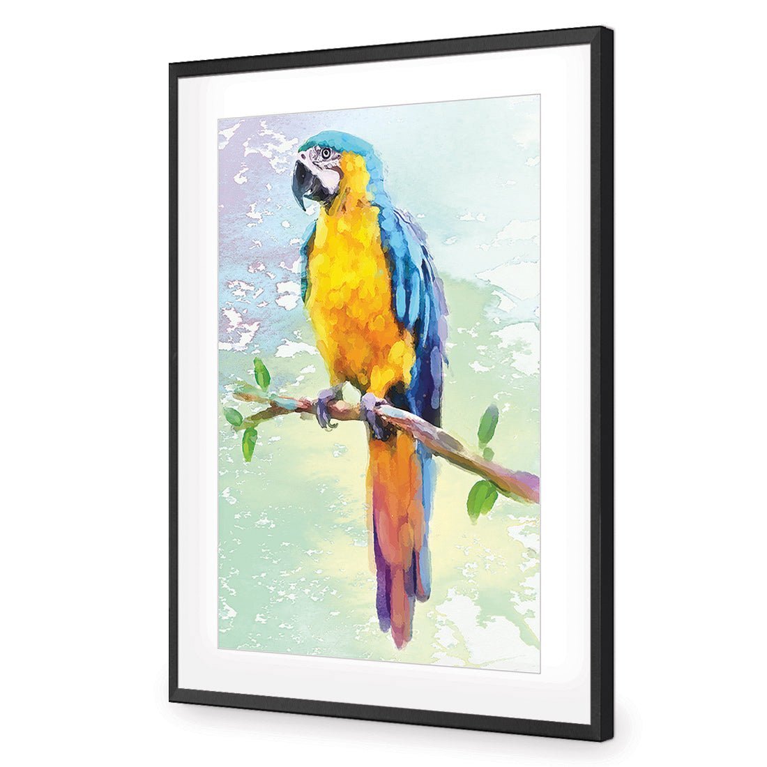 Exotic Macaw, Watercolour - Wall Art Designs - 2355_DR_V WAD_CP - MPY - 260 - M - S - S_45x30_NONE