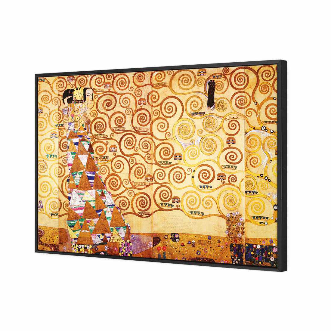 Expectation by Gustav Klimt | Standard Canvas | Floating Frame | Black