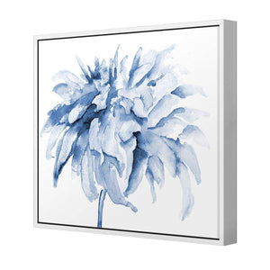 Fairy Floss, Blue Square | Classic Canvas | Floating Frame | White