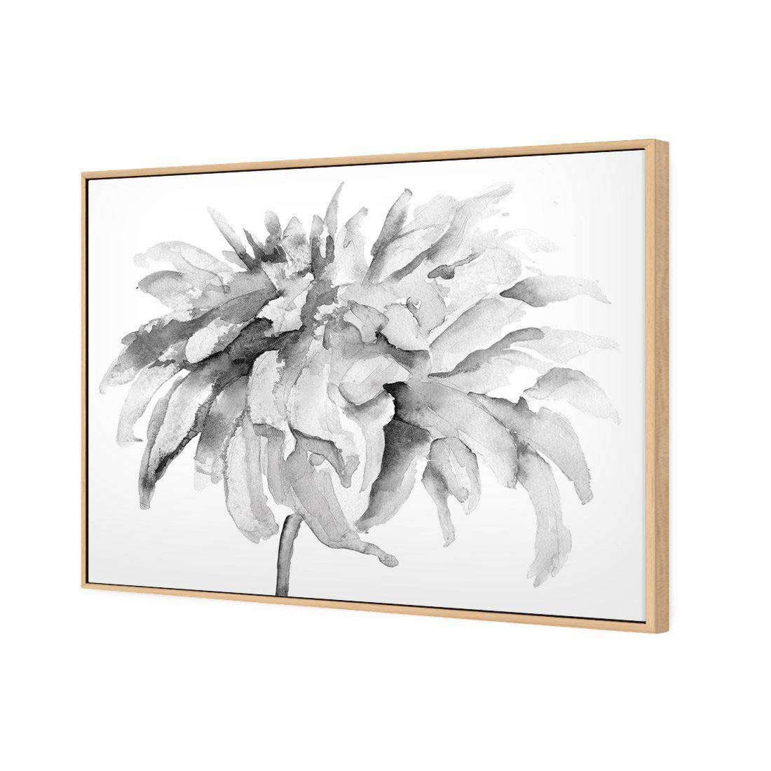 Fairy Floss, B&W | Standard Canvas | Floating Frame | Oak
