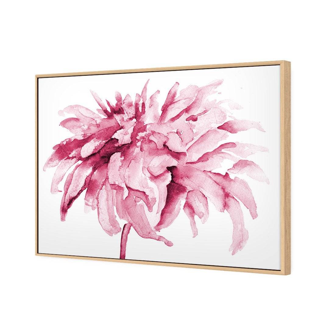 Fairy Floss, Pink | Standard Canvas | Floating Frame | Oak