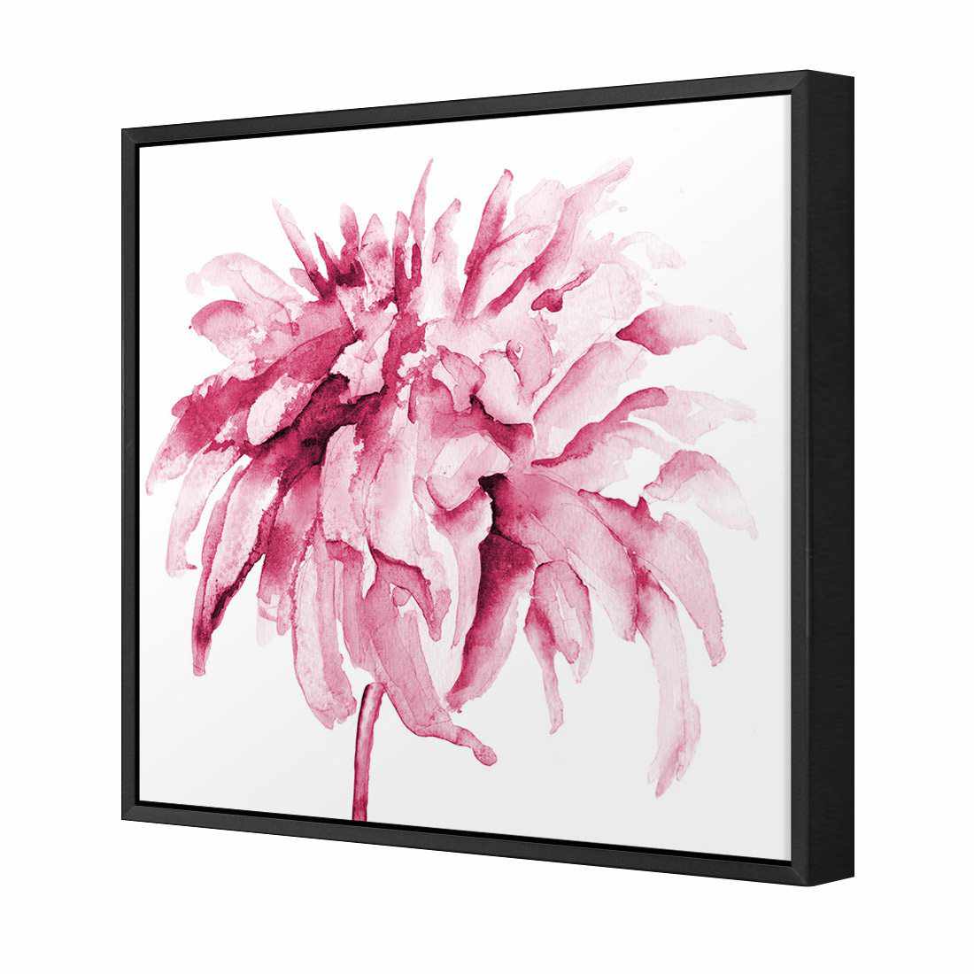 Fairy Floss, Pink Square | Standard Canvas | Floating Frame | Black