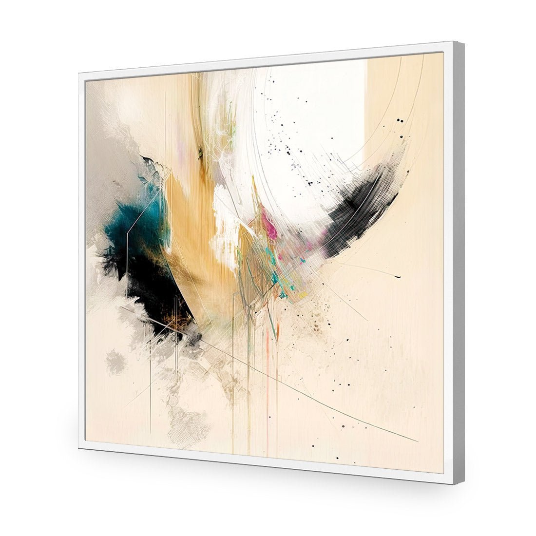 Falling Feathers - Wall Art Designs - WB_100969_AS_Q CAF_AP - 030 - EDG_37x37_S - 2538 - WHT