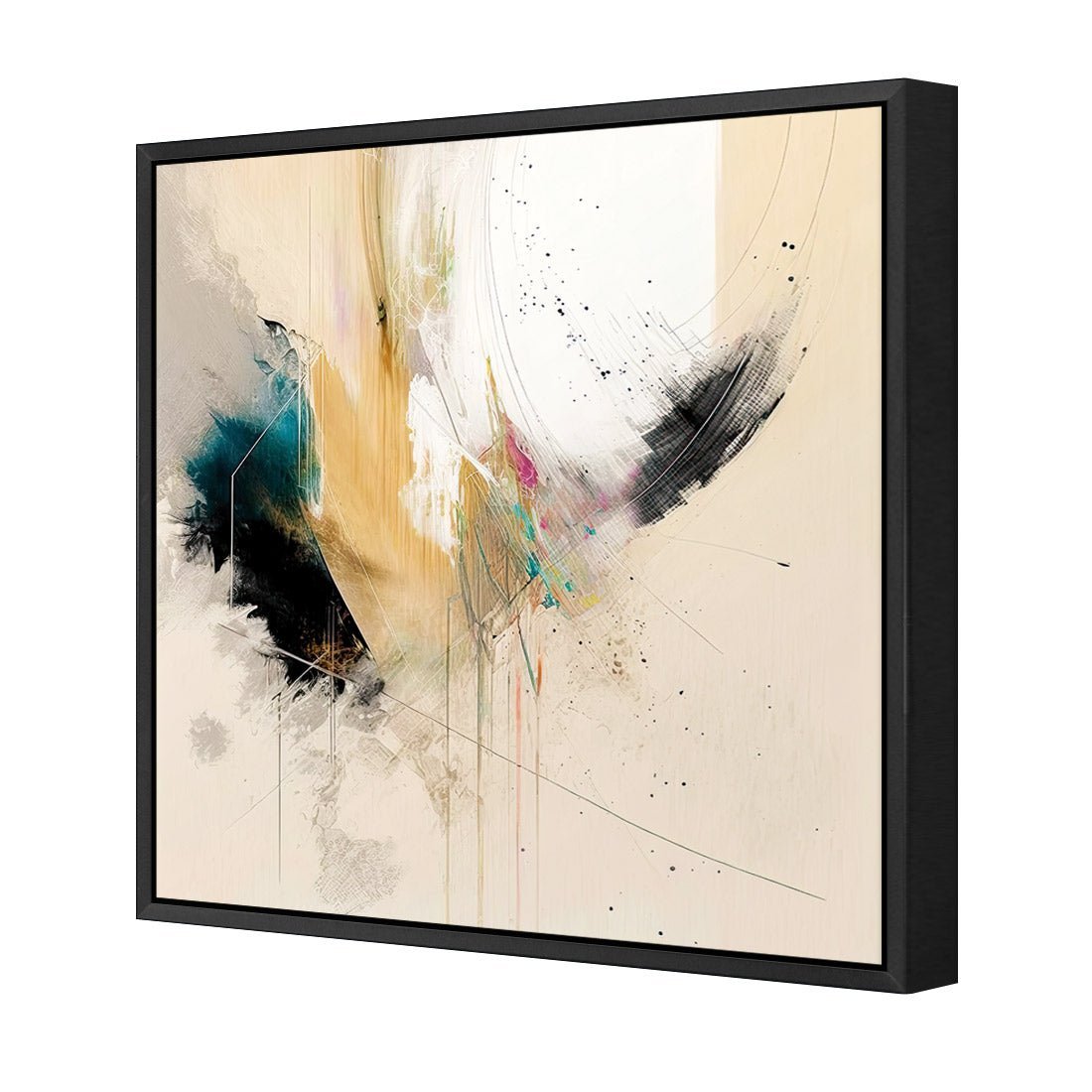 Falling Feathers - Wall Art Designs - WB_100969_AS_Q CAF_CP - MPY - 260 - M - S - S_37x37_S - 1550 - BLK