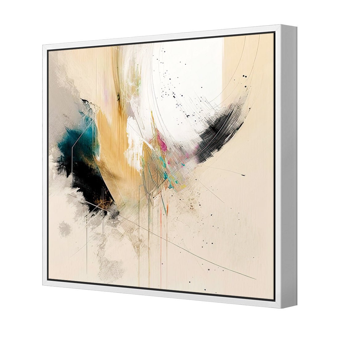 Falling Feathers - Wall Art Designs - WB_100969_AS_Q CAF_CP - MPY - 260 - M - S - S_37x37_S - 1550 - WHT