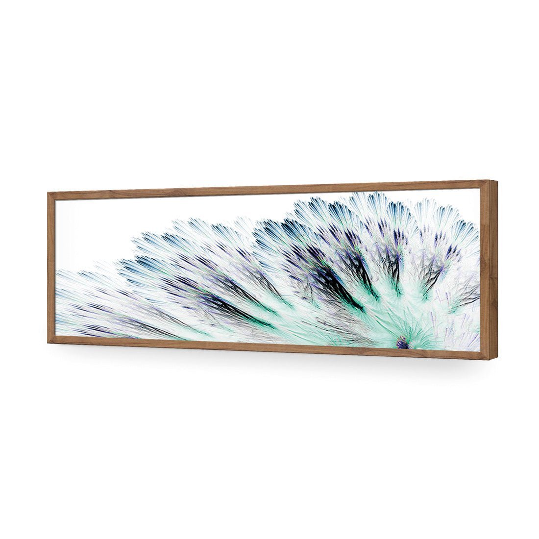 Fanned Fracture, Blue Green (long) - Wall Art Designs - 2441_DL_H WAD_AP - 030 - EDG_90x30_S - 2538 - NAT