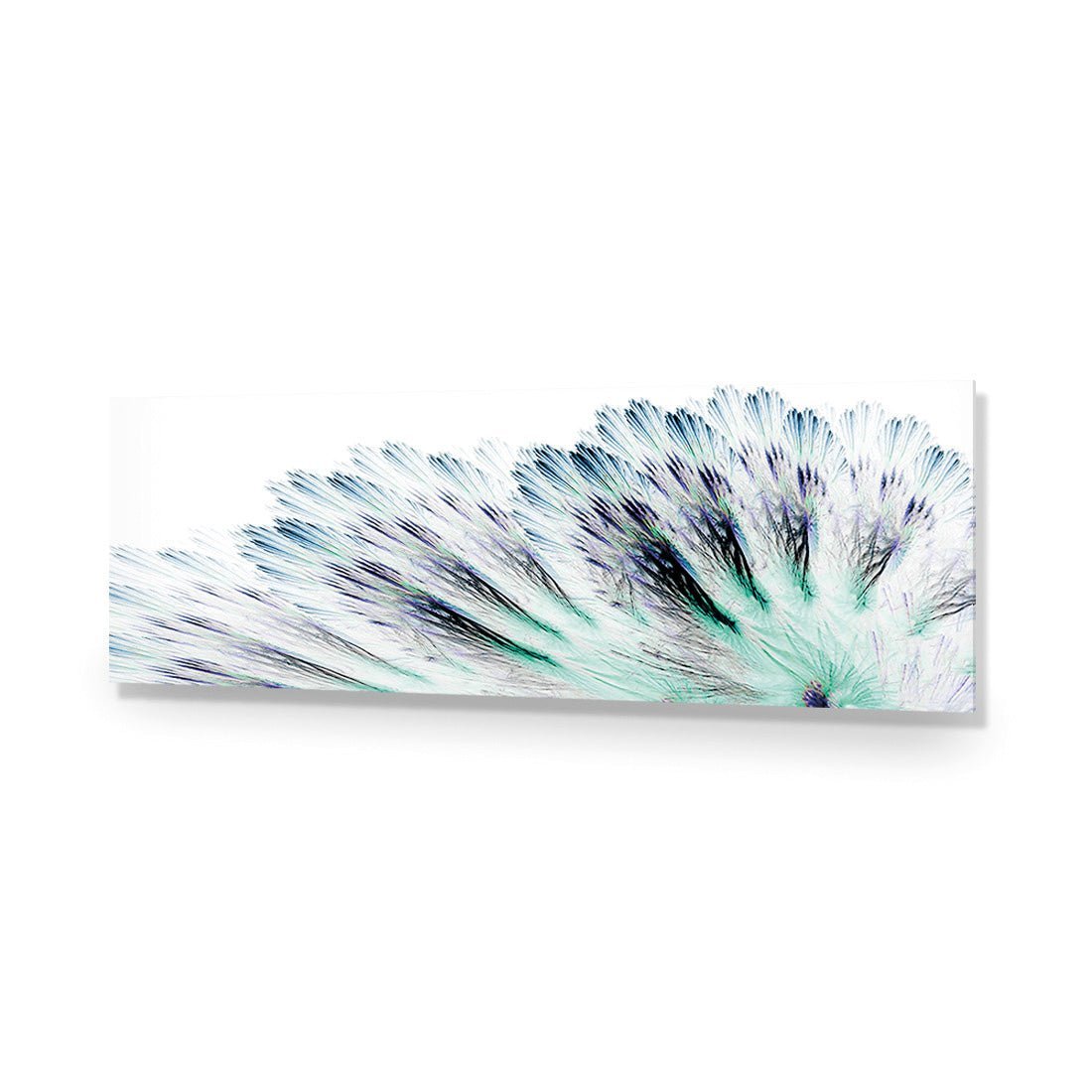 Fanned Fracture, Blue Green (long) - Wall Art Designs - 2441_DL_H WAD_AP - 030 - EDG_90x30_NONE