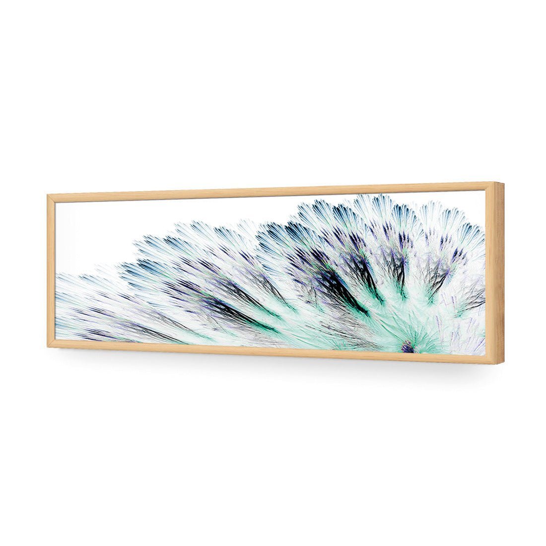 Fanned Fracture, Blue Green (long) - Wall Art Designs - 2441_DL_H WAD_AP - 030 - EDG_90x30_S - 2538 - OAK