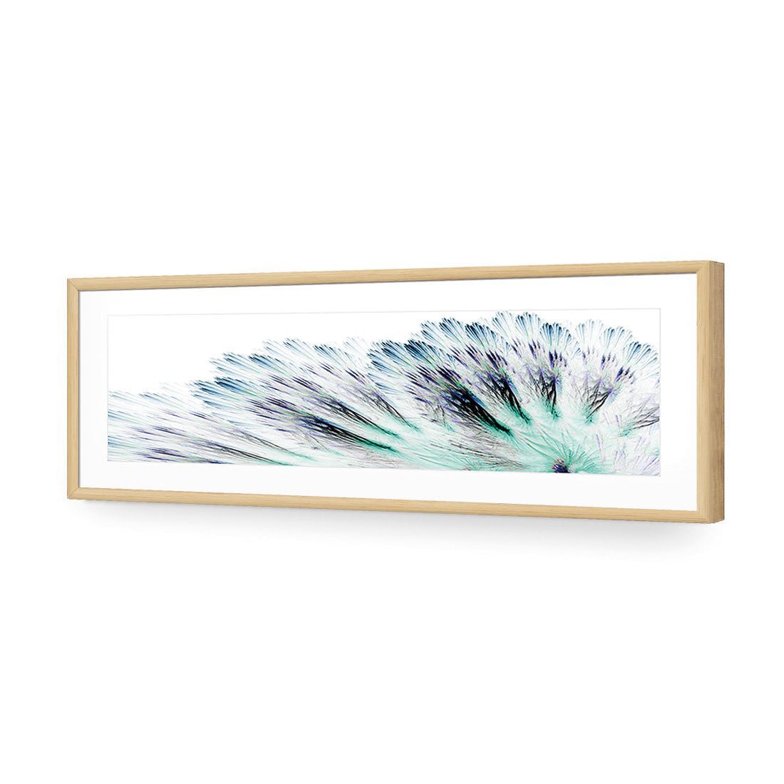 Fanned Fracture, Blue Green (long) - Wall Art Designs - 2441_DL_H WAD_AP - 030 - MAT_90x30_S - 2538 - OAK