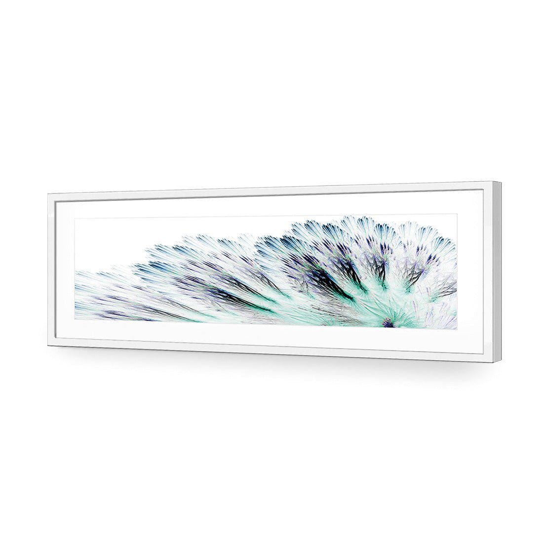 Fanned Fracture, Blue Green (long) - Wall Art Designs - 2441_DL_H WAD_AP - 030 - MAT_90x30_S - 2538 - WHT