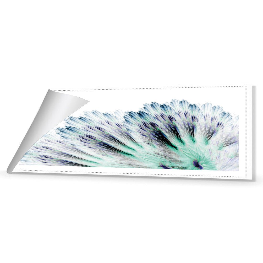 Fanned Fracture, Blue Green (long) - Wall Art Designs - 2441_DL_H WAD_CP - MPY - 260 - M - R_60x20_NONE