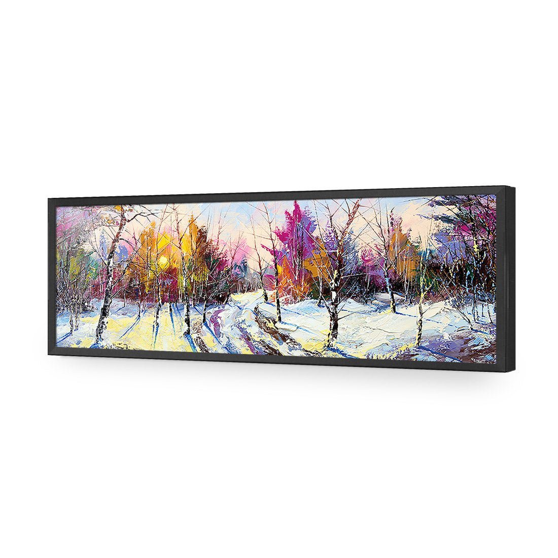 Fantasy Forest, Long Acrylic Print Art - Wall Art Designs - 2881_AL_H WAD_AP - 030 - EDG_60x20_S - 2538 - BLK