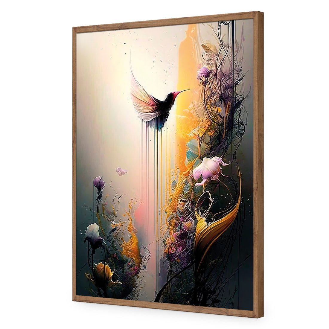 Fantasy Hummingbird I - Wall Art Designs - WB_100580_AR_V CAF_AP - 030 - EDG_45x30_S - 2538 - NAT