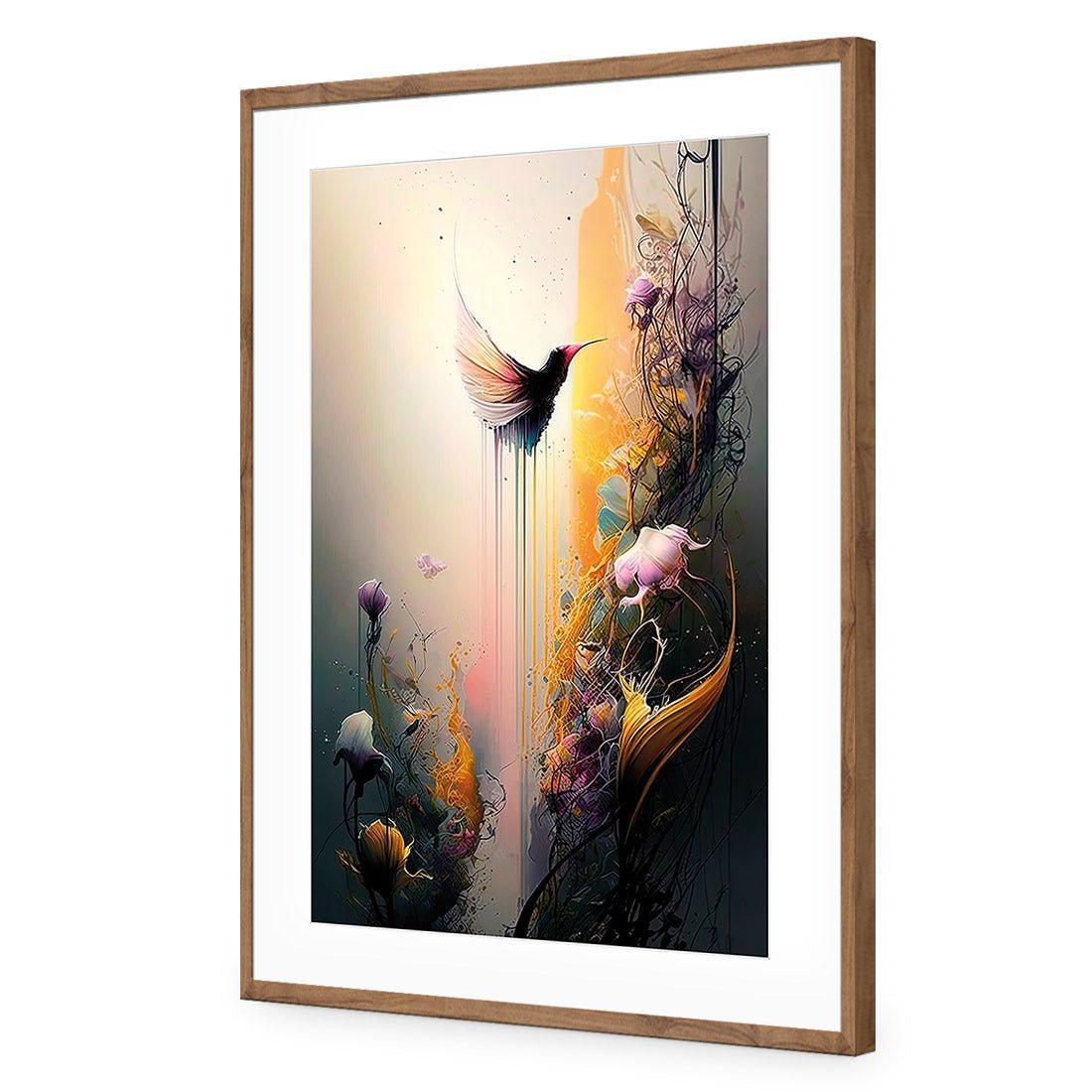 Fantasy Hummingbird I - Wall Art Designs - WB_100580_AR_V CAF_AP - 030 - MAT_45x30_S - 2538 - NAT