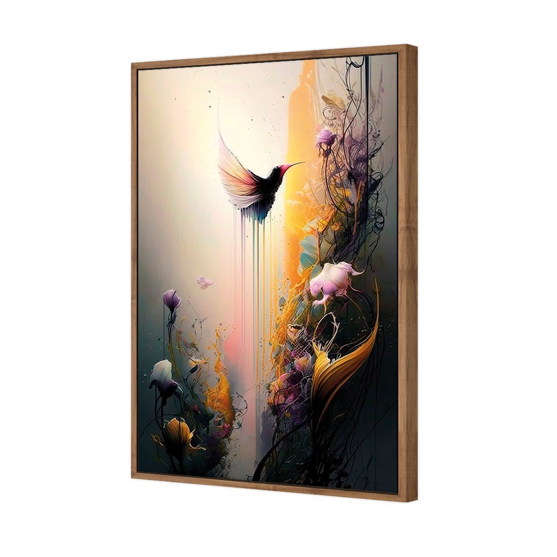 Fantasy Hummingbird I - Wall Art Designs - WB_100580_AR_V CAF_CP - MPY - 260 - M - S - S_45x30_S - 1550 - NAT