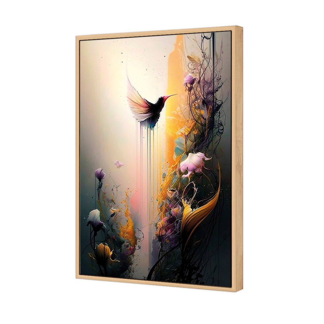 Fantasy Hummingbird I - Wall Art Designs - WB_100580_AR_V CAF_CP - MPY - 260 - M - S - S_45x30_S - 1550 - OAK