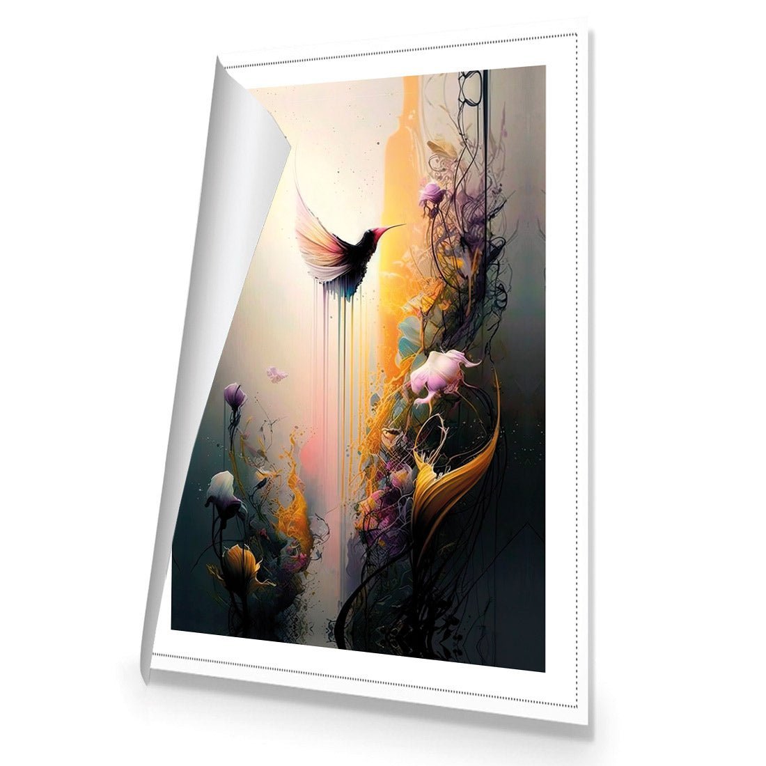 Fantasy Hummingbird I - Wall Art Designs - WB_100580_AR_V CAF_CP - MPY - 260 - M - R_45x30_NONE