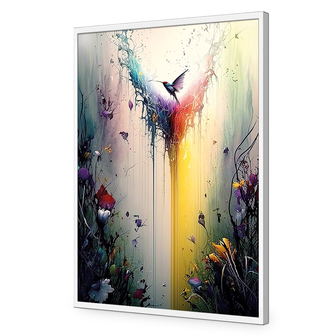 Fantasy Hummingbird III - Wall Art Designs - WB_100593_AR_V CAF_AP - 030 - EDG_45x30_S - 2538 - WHT