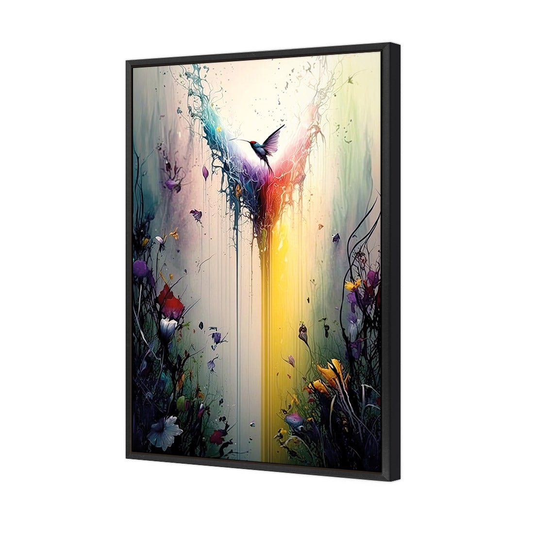 Fantasy Hummingbird III - Wall Art Designs - WB_100593_AR_V CAF_CP - MPY - 260 - M - S - S_45x30_S - 1550 - BLK