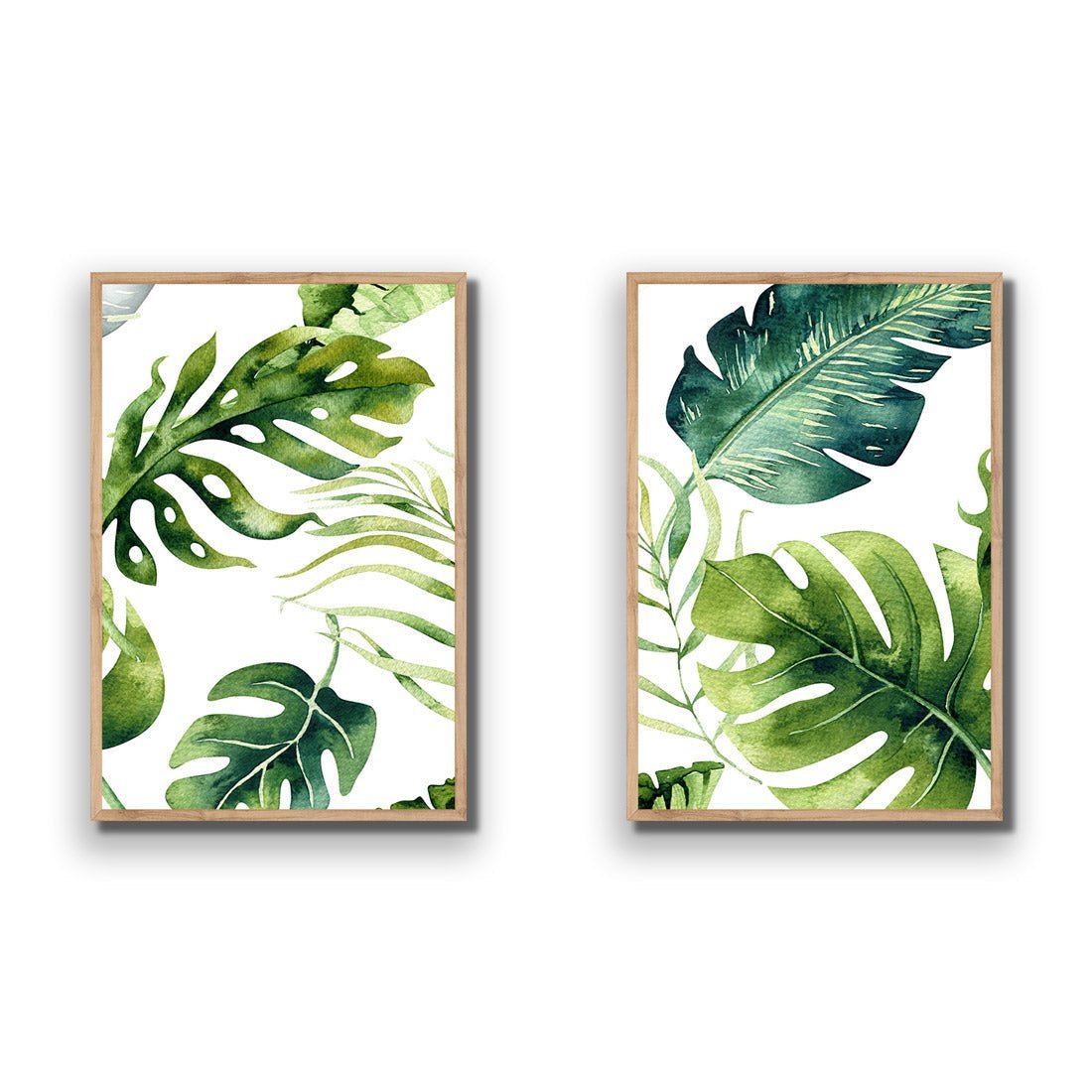 Fascinating Foliage Perfect Pair - Wall Art Designs - SET2_5014_AR_V WAD_AP - 030 - EDG_45x30_S - 2538 - OAK