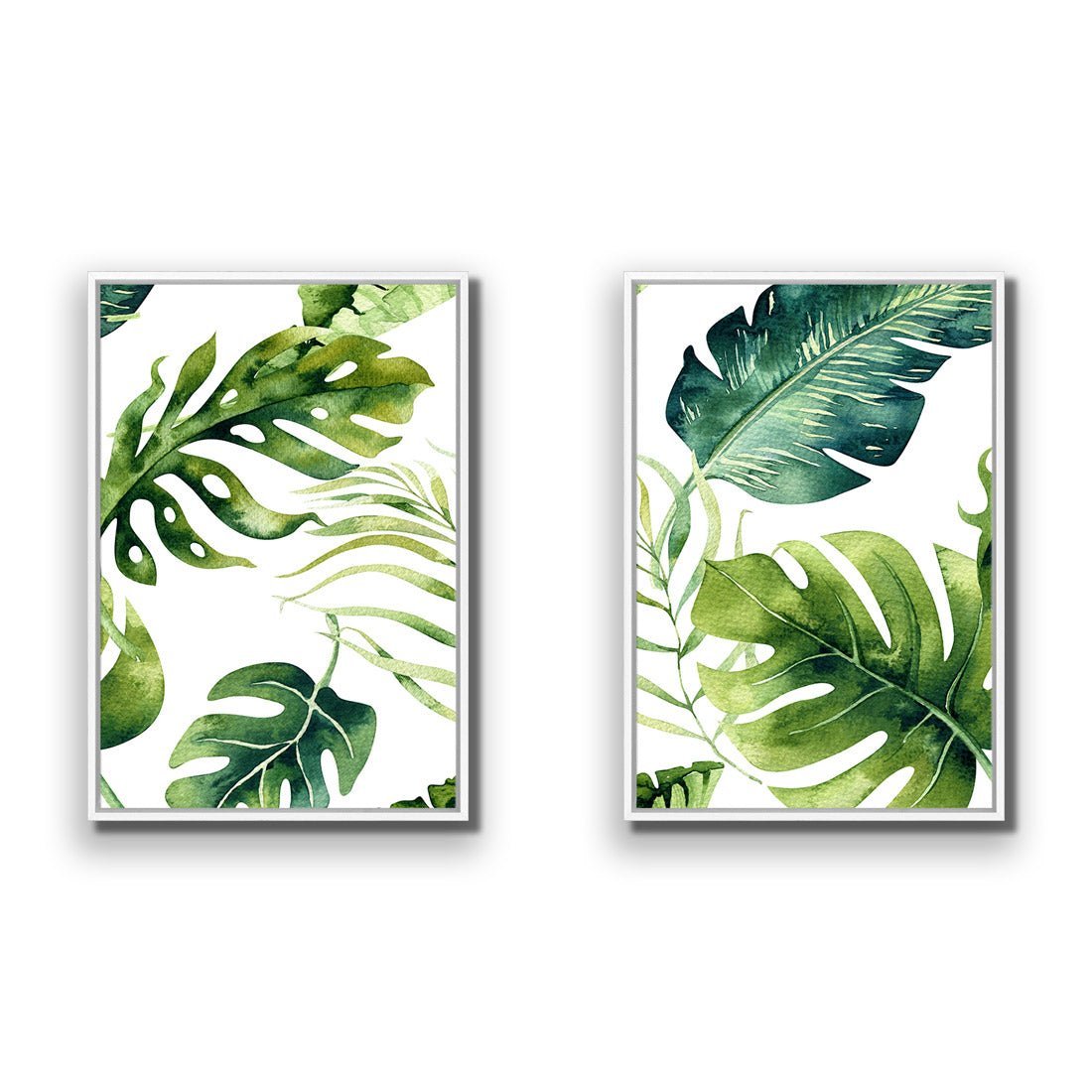 Fascinating Foliage Perfect Pair - Wall Art Designs - SET2_5014_AR_V WAD_CP - MPY - 260 - M - S - S_45x30_S - 1550 - WHT