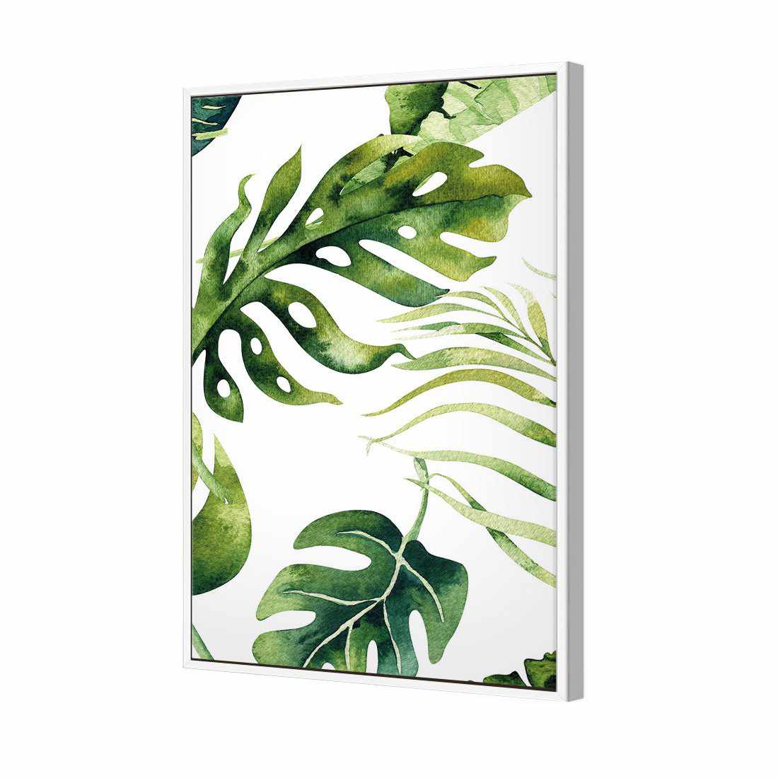 Fascinating Foliage Version 01 | Standard Canvas | Floating Frame | White