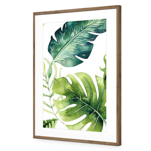 Fascinating Foliage Version 02 | Standard Acrylic | Flat Frame With Border | Natural