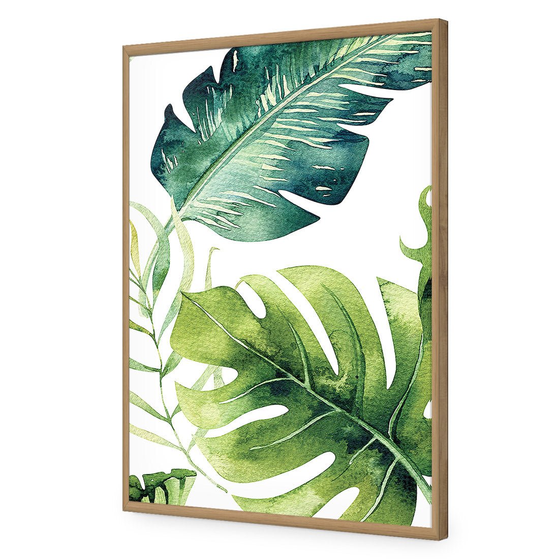 Fascinating Foliage Version 02 | Standard Acrylic | Flat Frame No Border | Oak