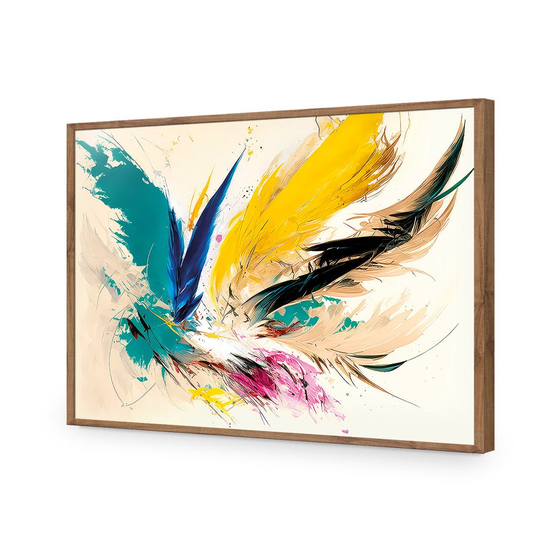 Feather Burst - Wall Art Designs - WB_100518_AR_H CAF_AP - 030 - EDG_45x30_S - 2538 - NAT