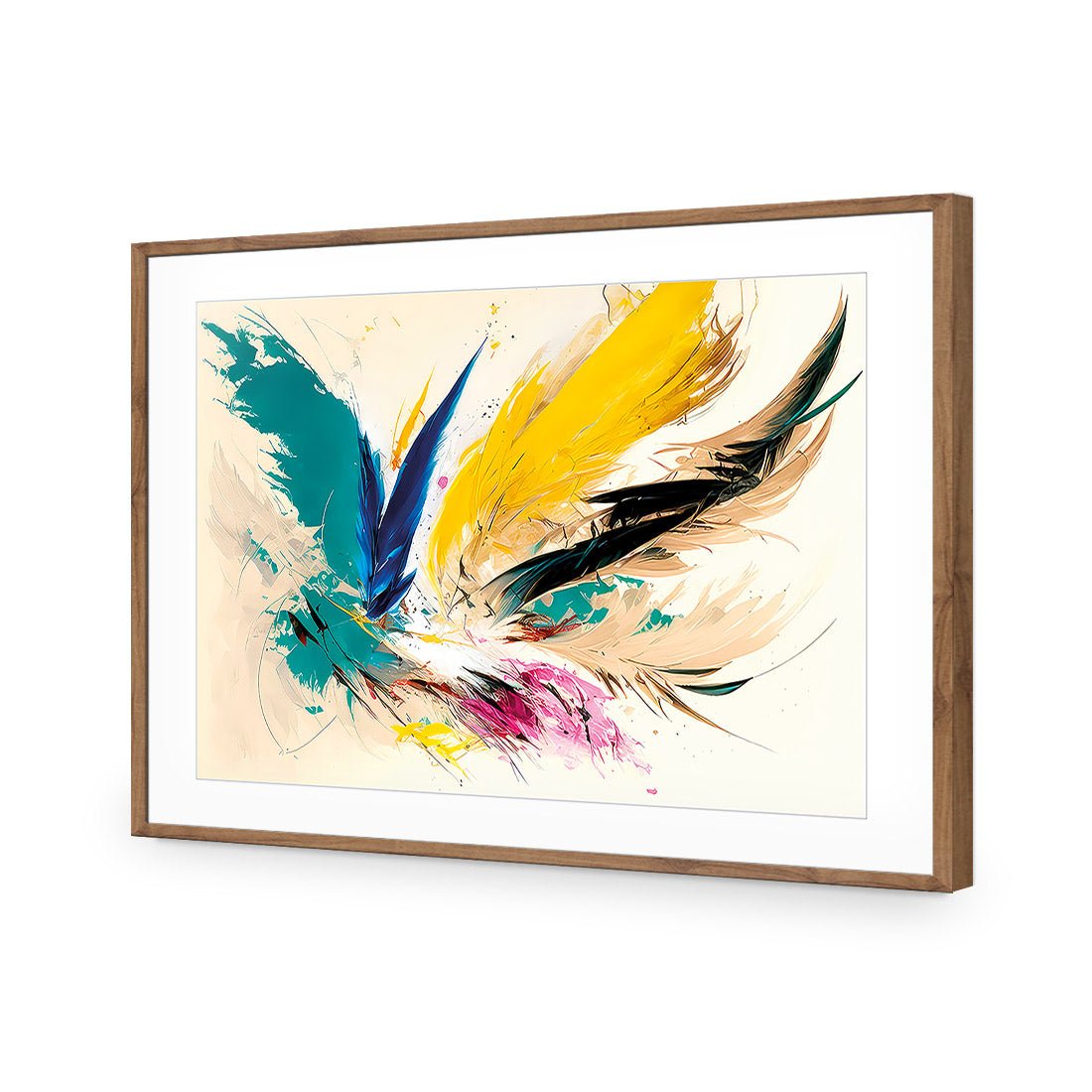 Feather Burst - Wall Art Designs - WB_100518_AR_H CAF_AP - 030 - MAT_45x30_S - 2538 - NAT