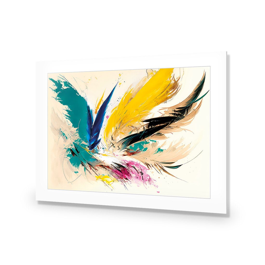 Feather Burst - Wall Art Designs - WB_100518_AR_H CAF_AP - 030 - MAT_45x30_NONE