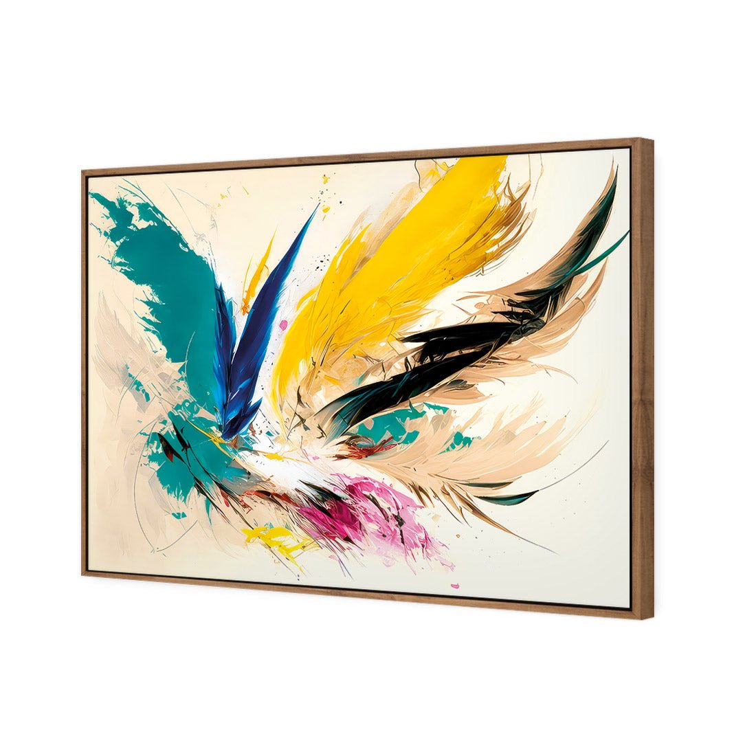 Feather Burst - Wall Art Designs - WB_100518_AR_H CAF_CP - MPY - 260 - M - S - S_45x30_S - 1550 - NAT