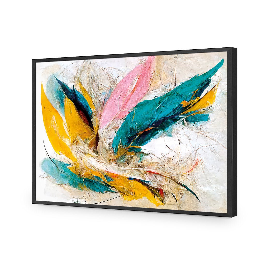 Feather Fluff - Wall Art Designs - WB_100517_AR_H CAF_AP - 030 - EDG_45x30_S - 2538 - BLK