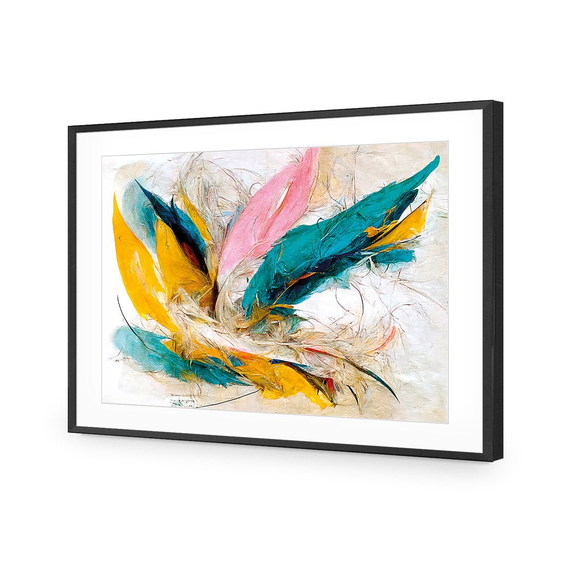 Feather Fluff - Wall Art Designs - WB_100517_AR_H CAF_AP - 030 - MAT_45x30_S - 2538 - BLK