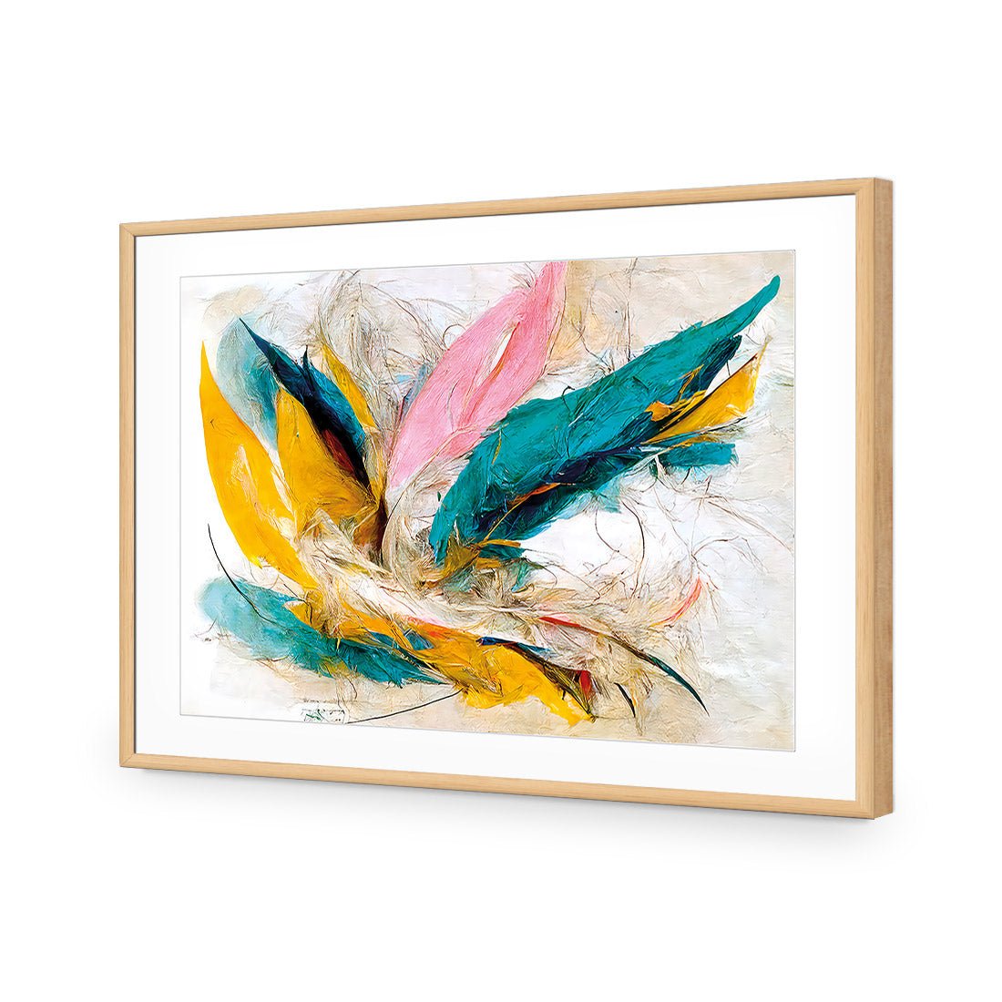 Feather Fluff - Wall Art Designs - WB_100517_AR_H CAF_AP - 030 - MAT_45x30_S - 2538 - OAK