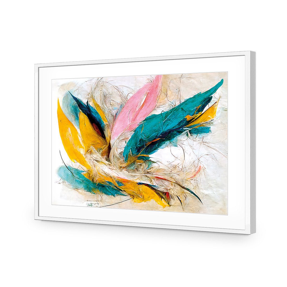 Feather Fluff - Wall Art Designs - WB_100517_AR_H CAF_AP - 030 - MAT_45x30_S - 2538 - WHT