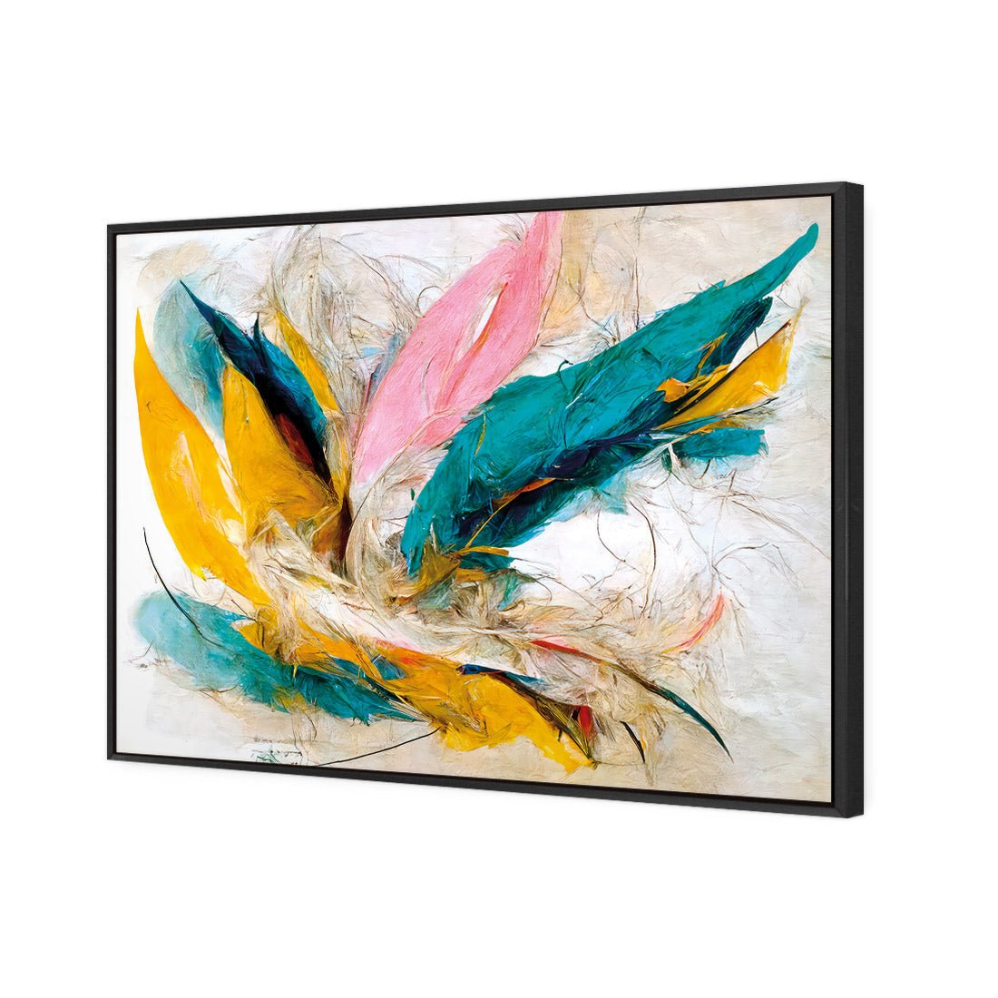 Feather Fluff - Wall Art Designs - WB_100517_AR_H CAF_CP - MPY - 260 - M - S - S_45x30_S - 1550 - BLK