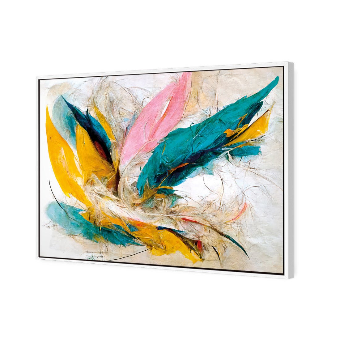 Feather Fluff - Wall Art Designs - WB_100517_AR_H CAF_CP - MPY - 260 - M - S - S_45x30_S - 1550 - WHT