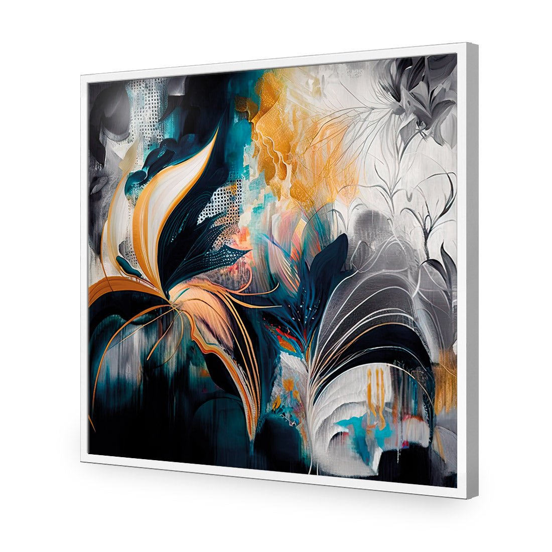 Feather Foliage I - Wall Art Designs - WB_100633_AS_Q CAF_AP - 030 - EDG_37x37_S - 2538 - WHT