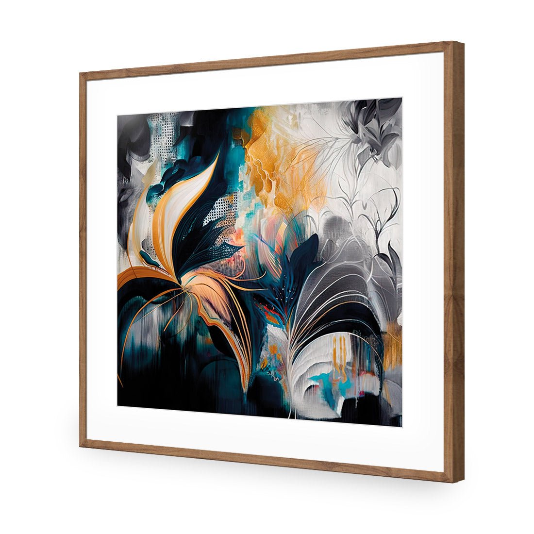 Feather Foliage I - Wall Art Designs - WB_100633_AS_Q CAF_AP - 030 - MAT_37x37_S - 2538 - NAT