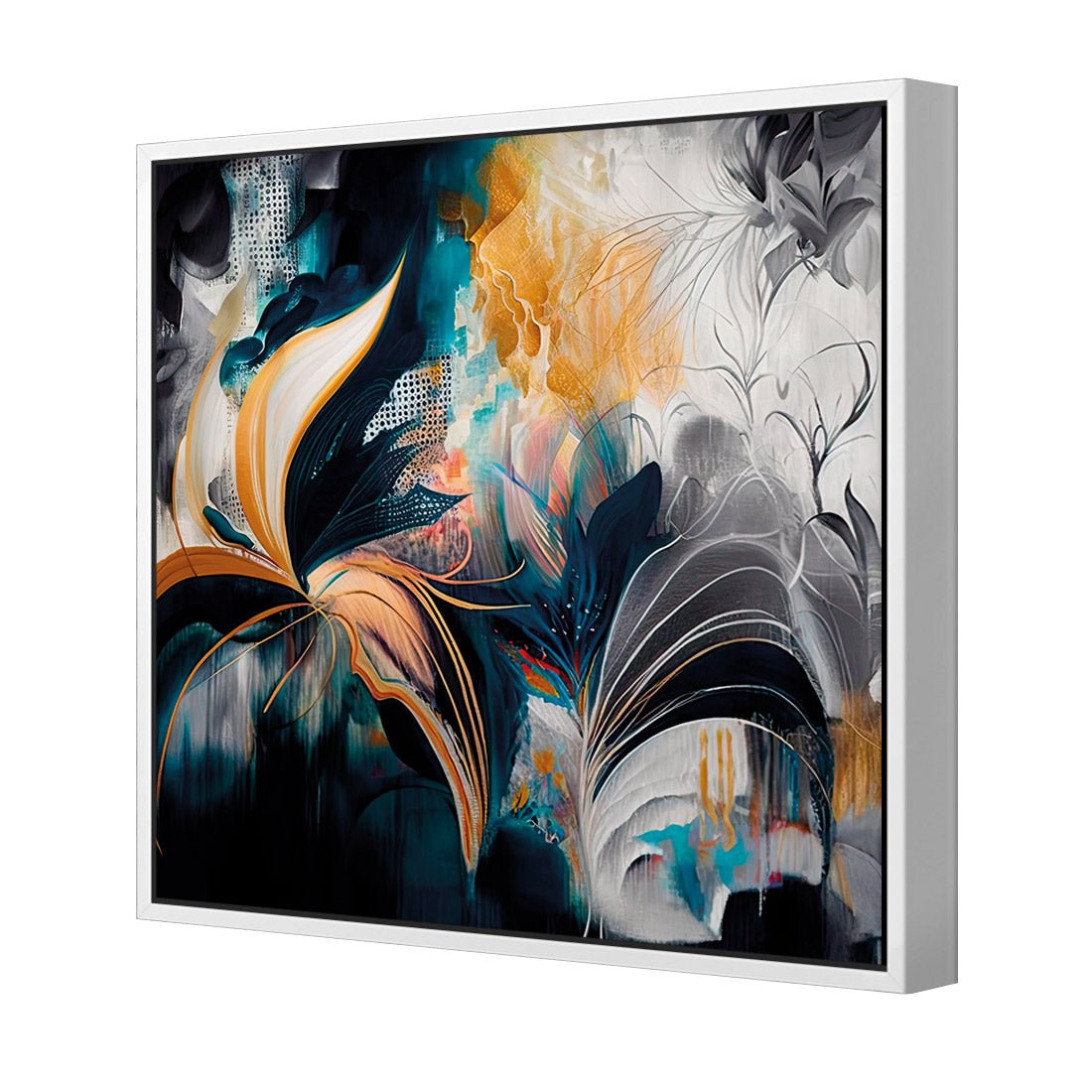 Feather Foliage I - Wall Art Designs - WB_100633_AS_Q CAF_CP - MPY - 260 - M - S - S_37x37_S - 1550 - WHT