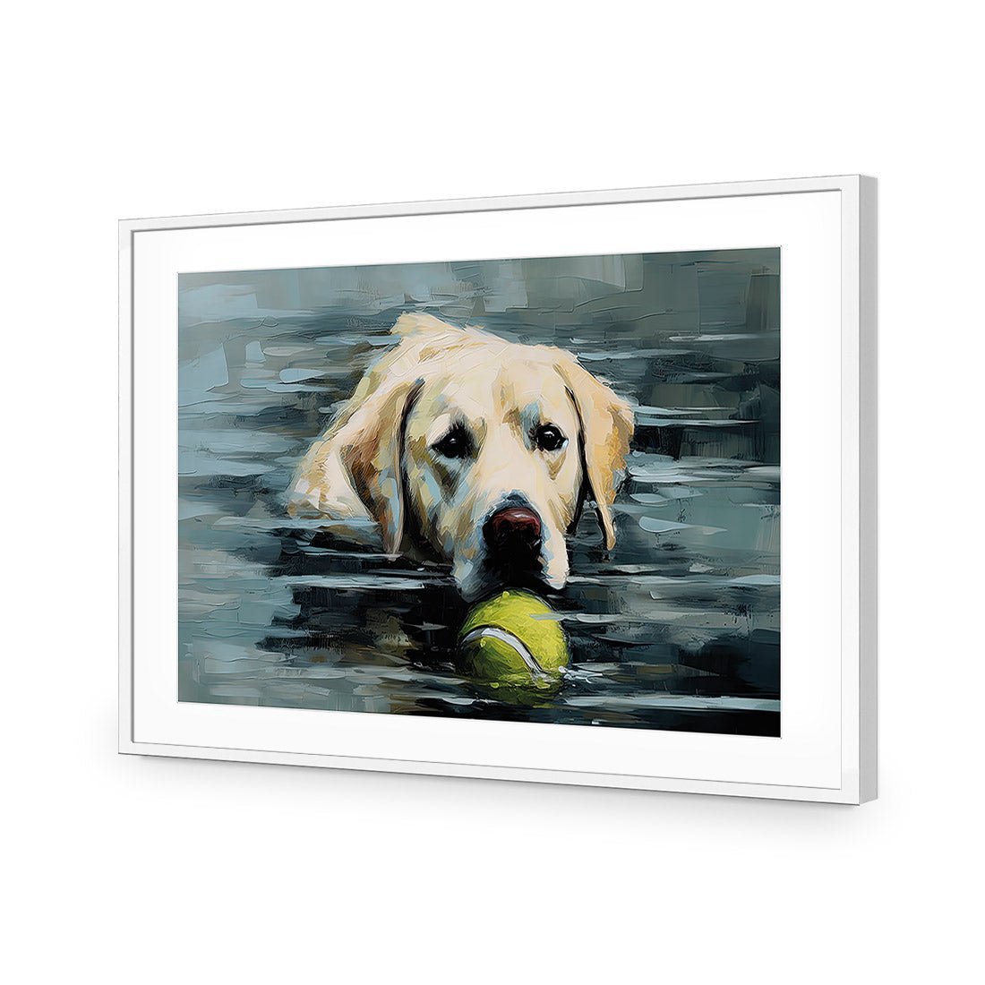 Fetch, Boy - Wall Art Designs - WH_1137_AR_H CAF_AP - 030 - MAT_45x30_S - 2538 - WHT