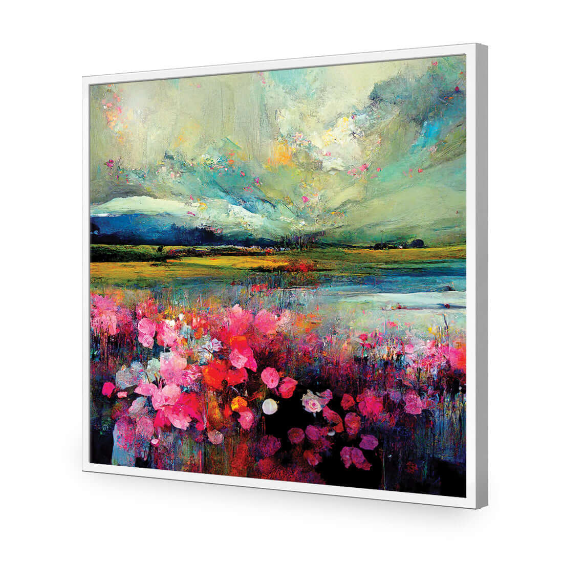 Field of Pink - Wall Art Designs - WH_1030_AS_Q WAD_AP - 030 - EDG_37x37_S - 2538 - WHT