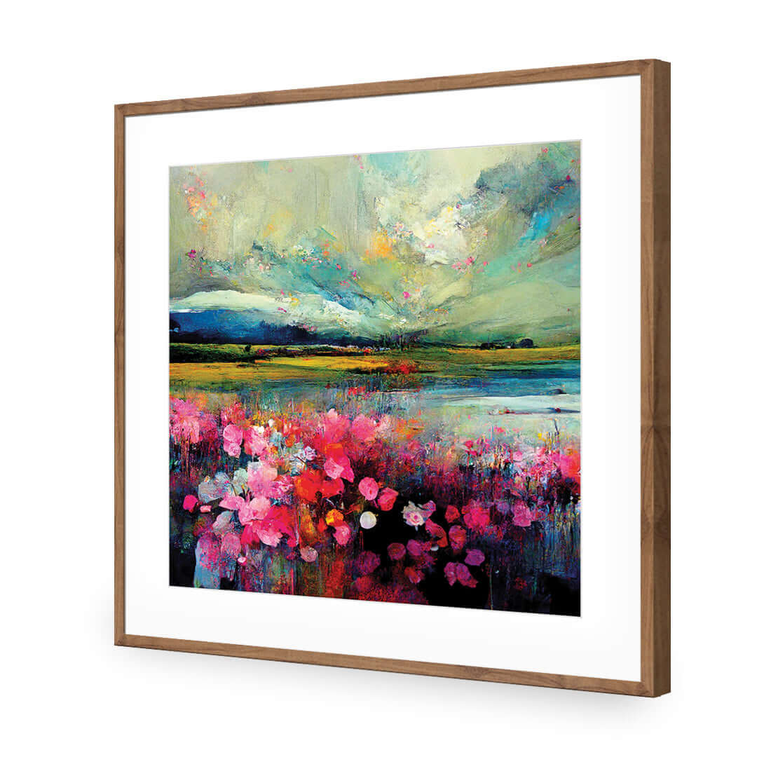 Field of Pink - Wall Art Designs - WH_1030_AS_Q WAD_AP - 030 - MAT_37x37_S - 2538 - NAT