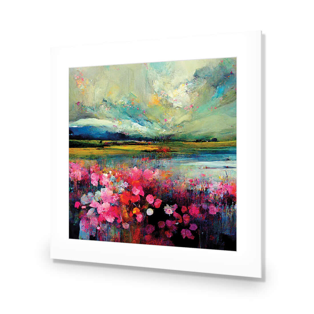 Field of Pink - Wall Art Designs - WH_1030_AS_Q WAD_AP - 030 - MAT_37x37_NONE