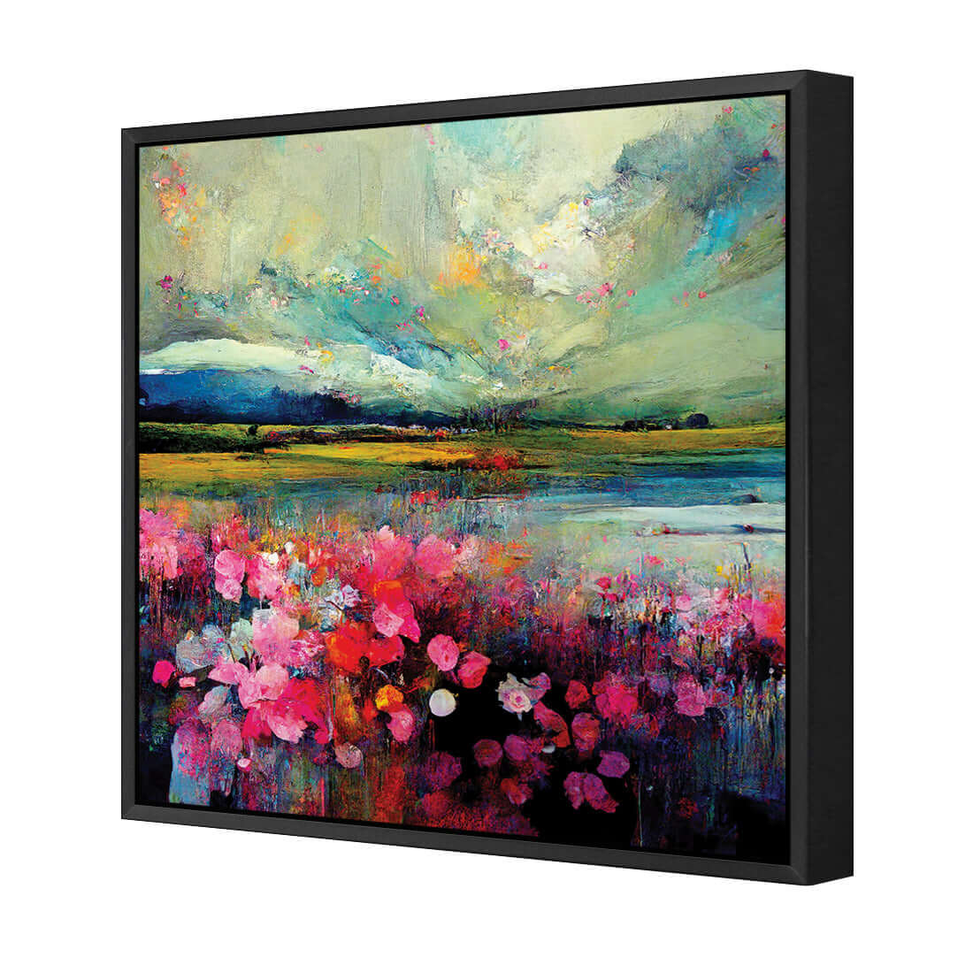 Field of Pink - Wall Art Designs - WH_1030_AS_Q WAD_CP - MPY - 260 - M - S - S_37x37_S - 1550 - BLK