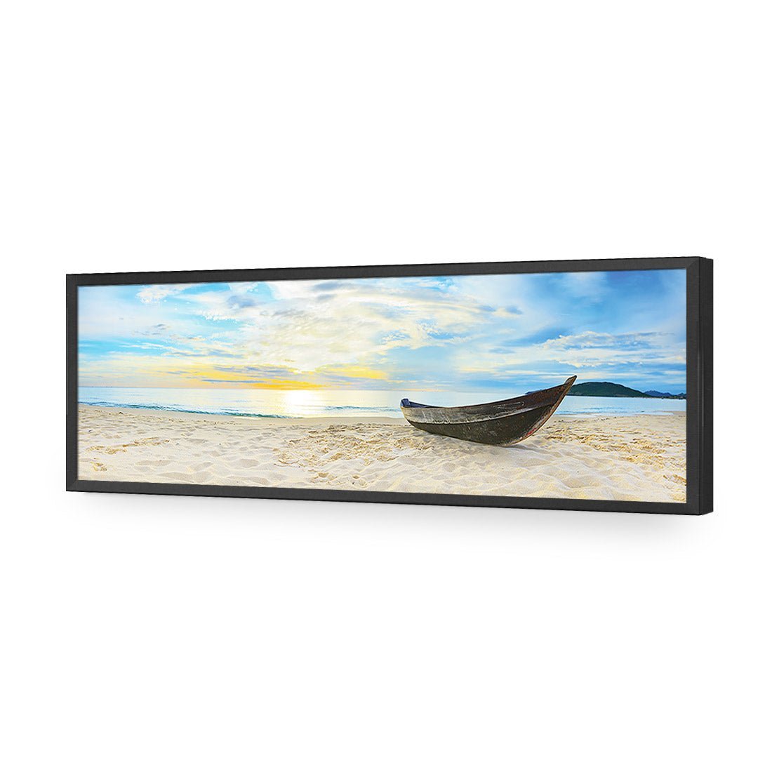 Finished Fishing, Long | Standard Acrylic | Flat Frame No Border | Black
