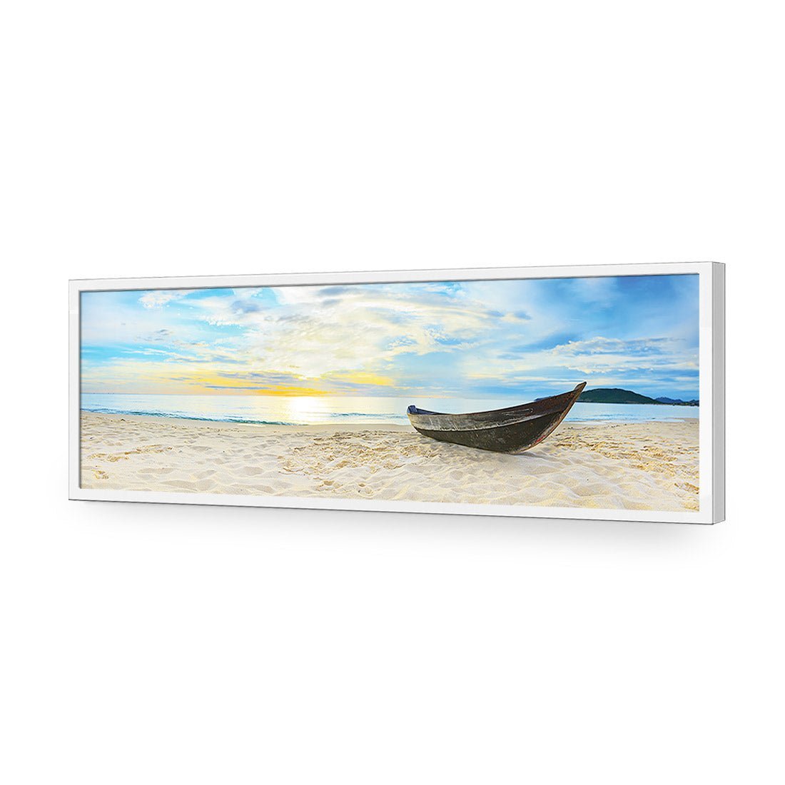 Finished Fishing, Long | Standard Acrylic | Flat Frame No Border | White