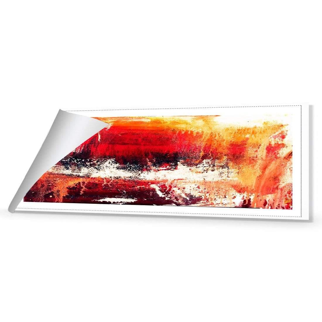 Fire, Red (Long) with Enhanced black, red and white Canvas Art - Wall Art Designs - 304_AL_H WAD_CP - MPY - 260 - M - R_60x20_NONE_ENH